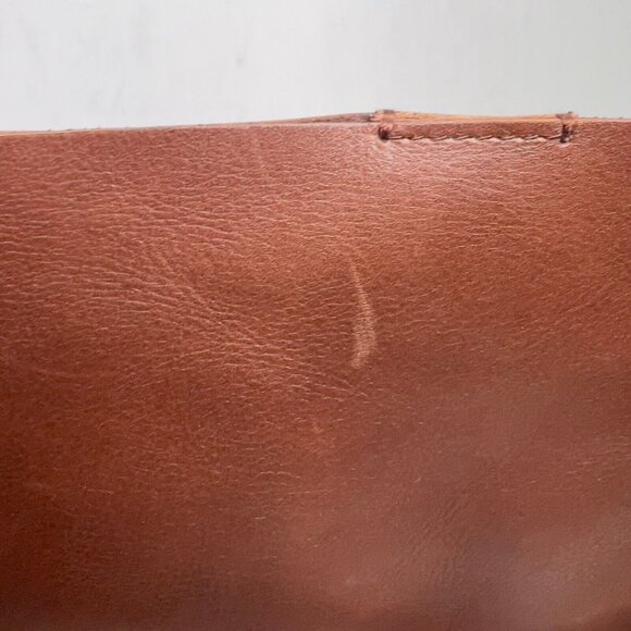 Madewell Brown Leather Bucket Bag - Picture 3 of 15